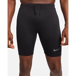 Nike Fast Dri-FIT Brief-Lined 1/2 Length Running Tights Men's M Black FN3371-010